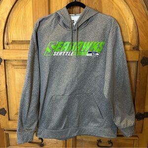 NFL Team Apparel - Grey Seattle Seahawks Hoodie - Men’s Size Large